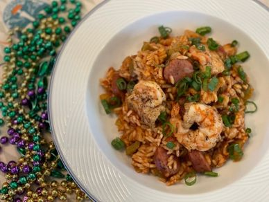 Creole Style Andouille Shrimp and Chicken Jambalaya